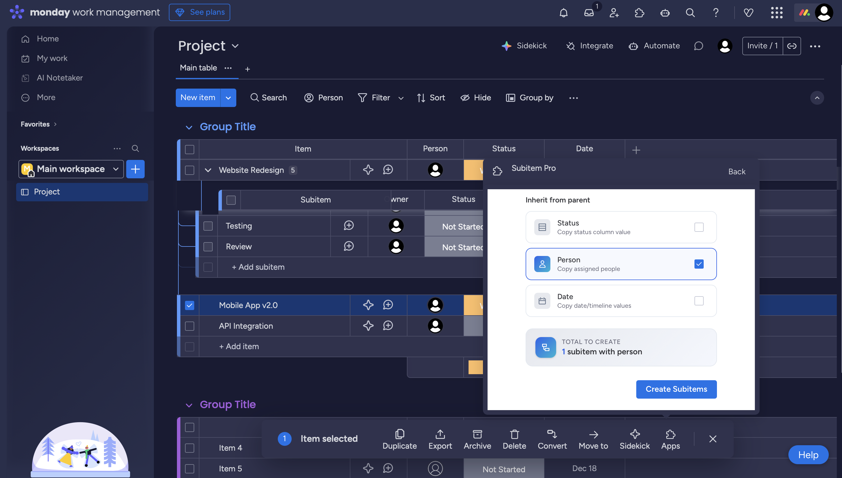 Inherit Column Values