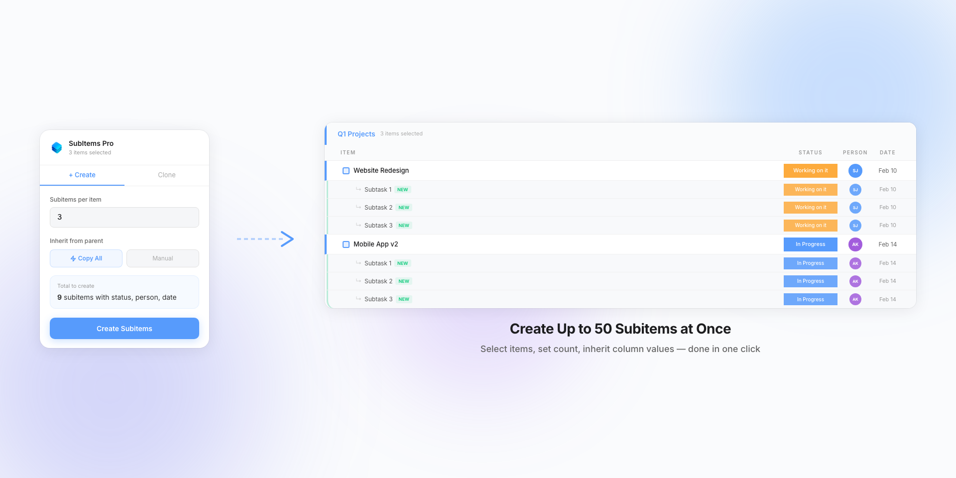 SubItems Pro Preview